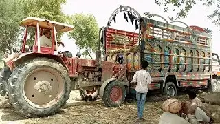 Kamad ka Load Truck khale mein Stuck | and Belarus 510 Tractor Ne Bahar nikala all Tractor Videos