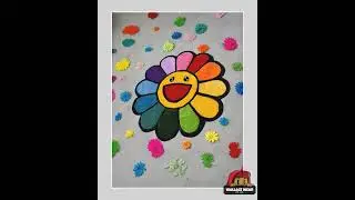 Rainbow Flower Rug
