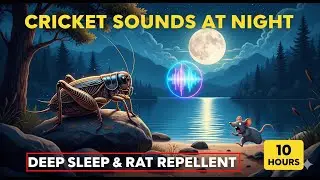 🔴 Night Cricket Ambience for Sleep & Relaxation 🌿 | Natural Sound Therapy for Mind & Body