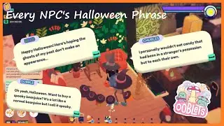 Every NPC's Halloween Phrase In Ooblet's Trick-or-Treating