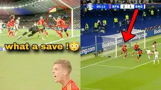 Dani Olmo last minute save the ball off the line against England😲😨