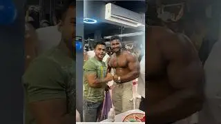 #ifbbpro Anik ghosh and Manoj Patil together gym opening Assam