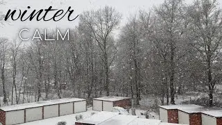 Relaxing Snowfall Ambience with Calm Music | Sleep, Study, Relax