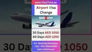 Airport Visa Change - Book Now #dubai #dubaivisa #visachanges