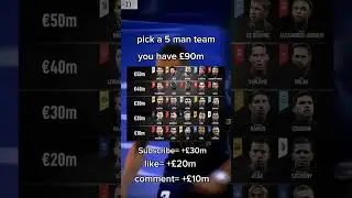 pick a 5 man team #football #subscribe #like #comment #team