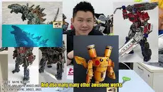 Custom Transformers for birthday gift by Uncle Liang- Recycle Artist Malaysia!