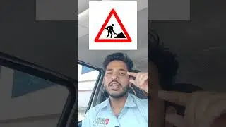 Traffic signs in Bahrain/Road work sign/Telugu#shorts#viralshorts#bahrain#telugu#trending#driving