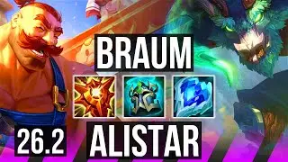 BRAUM & Lucian vs ALISTAR & Ezreal (SUP) | Good KDA: 4/2/26 | TR Grandmaster | 26.2