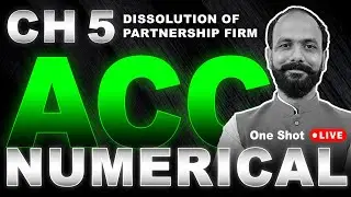Class 12 Accounts Ch 5 Dissolution MP Board 2025 - ACC LIVE Ritesh sir