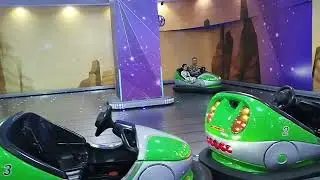 Irfa's Bumper car Experience for first time at Magic Planet city Centre Kids bumper car reaction
