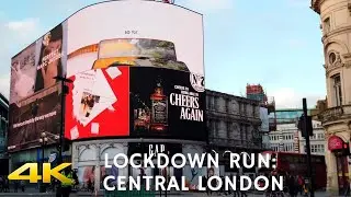 4K London Virtual Run - Tier 4 Lockdown Run in Central London - Slow TV