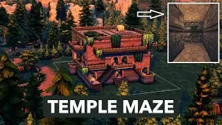 I Built a First-Person Temple Maze in The Sims 4