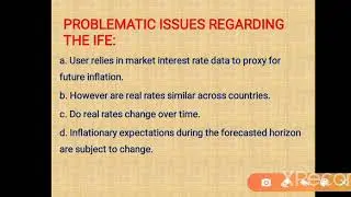 International Fischer Effect Theory