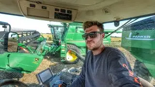 Day 1 Soybean Harvest Did Not Go Well.