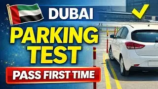 Emergency break test in Smart yard test, dubai driving licence lmv , #driving #car #dubai #trending