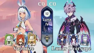 C0 Mualani Vaporize & C0 Durin Lunar Overvape | Spiral Abyss 6.3 Luna IV