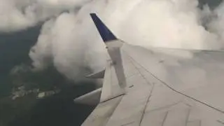 United (Continental Airlines) - Landing Newark Liberty Airport Boeing 757-200 Winglets