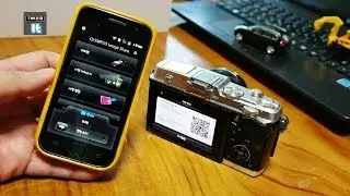 Olympus Image Share App Smartphone Control via WiFi, QR code