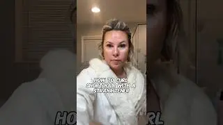 Curling Short Hair with a Straightener : Blunt Ends