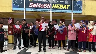 Gimik pelancaran bulan kemerdekaan SK Merang 2023