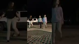 Late night dance!! With Lydia and Ella
