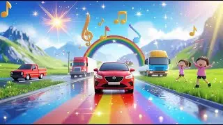 Little Car Adventure 🚗💨 | Fun Transportation & Car Song for Kids | Learn Vehicles with Music
