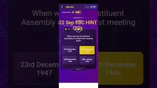 KBC OFFLINE QUIZ 22 Sep 2025|KBC Daily Quiz Answers|#kbcshorts|TechtipsTrust
