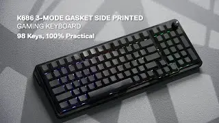 Redragon EISA K686 PRO (Side Printed PBT Keycaps): Elevate Your Typing with Precision and Style!