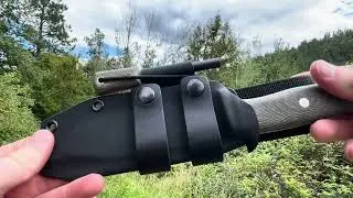 Joker Nomad with Kydex Sheath! Quick look by www.bushcraftcanada.com