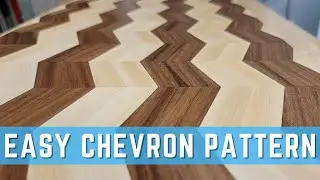Как сделать: 3D-узор &laquo;шеврон&raquo; | Моя первая разделочная доска | Орех и клён