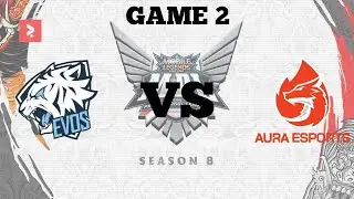 Evos Legends (EVOS) VS Aura Fire (AURA) Game 2 | MPL ID S8.