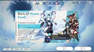 Genshin Impact - Born of Ocean Swell and Wanderlust Invocation. All Wish Openings