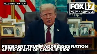 President Trump addresses nation after fatal shooting of Charlie Kirk