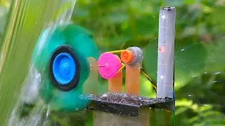 Free Energy Using Water Wheel -  Without Electricity energy  Science Project