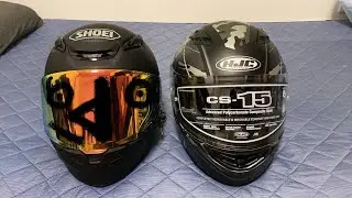 SHOEI(Z-8)とHJC(CS-15)ヘルメット比較