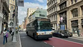 NYCTA Bus 2023 60fps: 2008 MCI D4500CT #2228 on the SIM3C