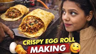😱🥚 Most Tasty Double Egg Roll on Street😋 || Viral Street Food India || Rupa Paridhi vlogs ||