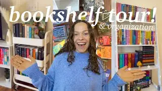 organize my bookshelves with me! *updated bookshelf tour*