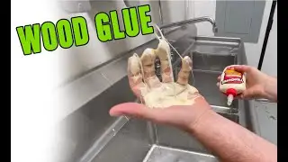Wood Glue clean up with Grip Clean