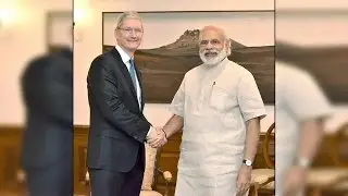 Tim Cook meets PM Modi, launches updated Mobile App of Modi for iPhone| Oneindia News