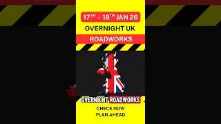 🚧 Overnight UK Roadworks Report #UK #Driving #UKRoads #Roadworks #UKDrivers #Closures #Alerts #Night