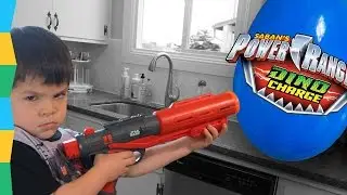 Nerf Battle 04: Power Rangers Dino Charge X Nerf Star Wars /OP. KITCHEN/ Power Rangers Surprise Egg