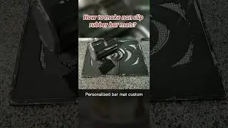 How to make non slip rubber bar mats? whole process for making pvc plastisol rubber bar mat #bar mat