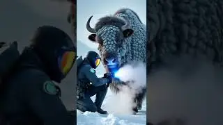 Futuristic Rescue  Laser Healing a Barnacle Covered Musk Ox! #barnacles #antarctica #wildsavers