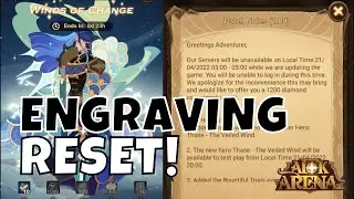 PATCH NOTES 1.88 - AWAKENED THANE, ENGRAVING RESET! [FURRY HIPPO AFK ARENA]