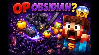Minecraft But Obsidian Drops OP Items&hellip; 😱 (INSANE)