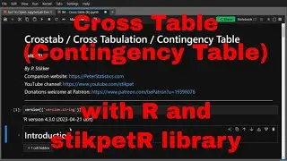 R - Cross table with stikpetR