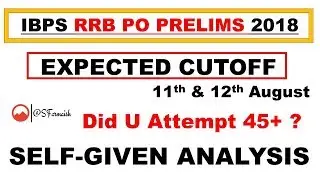 IBPS RRB PO Prelims Expected Cutoff 2018 | IBPS RRB PO Exam Statewise Cutoff 2018 | Student Farmaish