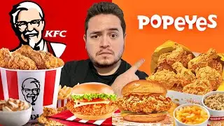 KFC vs POPEYES 🍗🔥 ¿Cuál es el mejor POLLO FRITO? ❌✅