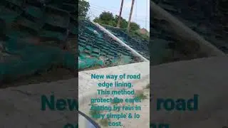 Geocells, Geogrid Soil Stabilization is very simple & easy method of road edge lining.